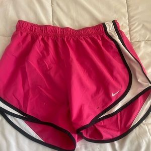 Hot Pink Women’s Nike shorts with drawstring